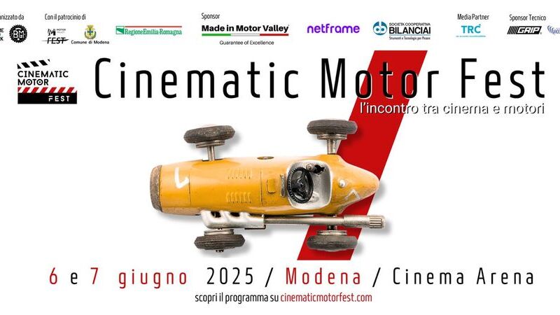 CINEMATIC MOTOR FEST: Modena (Motor Valley Fest) 6-8 giugno&nbsp;2025