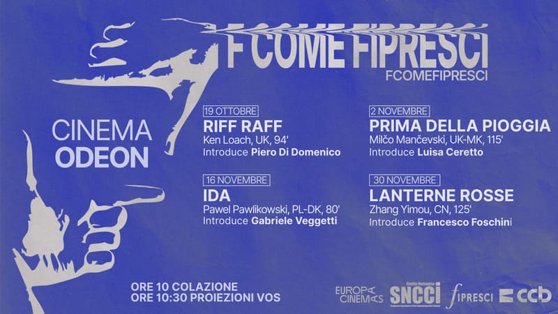 “F come Fipresci – seconda parte”. 100 anni di Fipresci al Cinema Odeon di&nbsp;Bologna