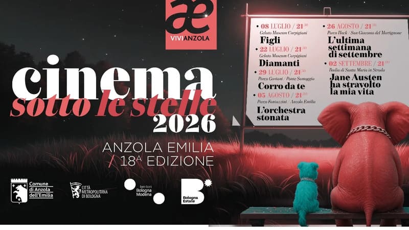 18^ edizione di “Cinema sotto le stelle” ad Anzola dell’Emilia (Bo)
