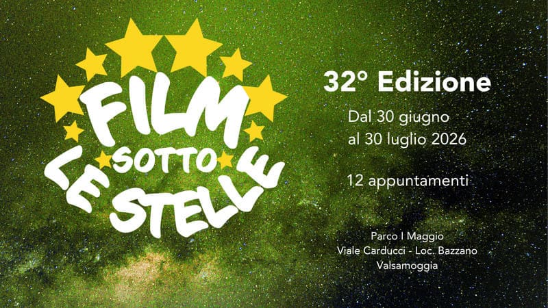 “Film sotto le stelle 2026” a Bazzano (Bo) dal 30 giugno al 30 luglio&nbsp;2026