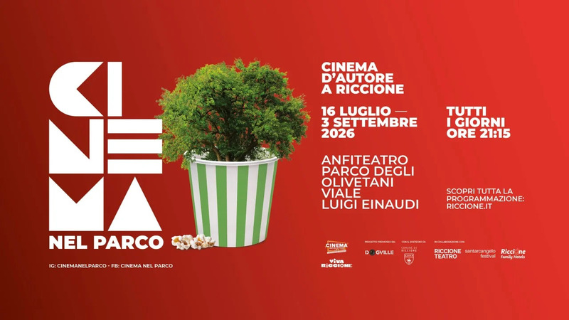 Cinema nel parco: 50 serate al parco degli Olivetani di Riccione (16 luglio – 3&nbsp;settembre)