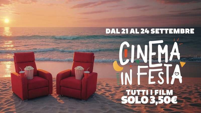 “Cinema in Festa” dal 21 al 24 settembre 2026 al cinema a soli 3,50&nbsp;euro